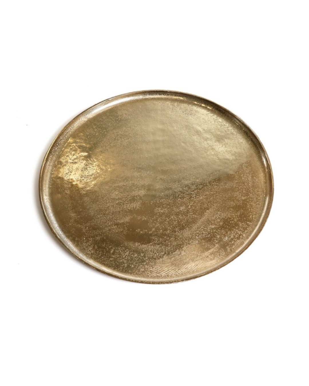 מגש עגול שטוח – Golden Aura