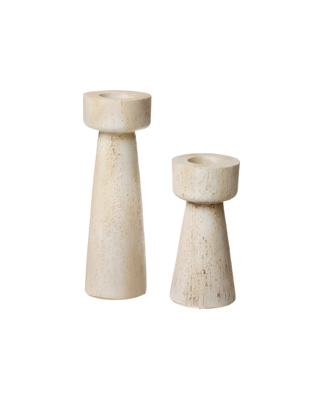 פמוט דמוי טרוורטין עגול - Vera