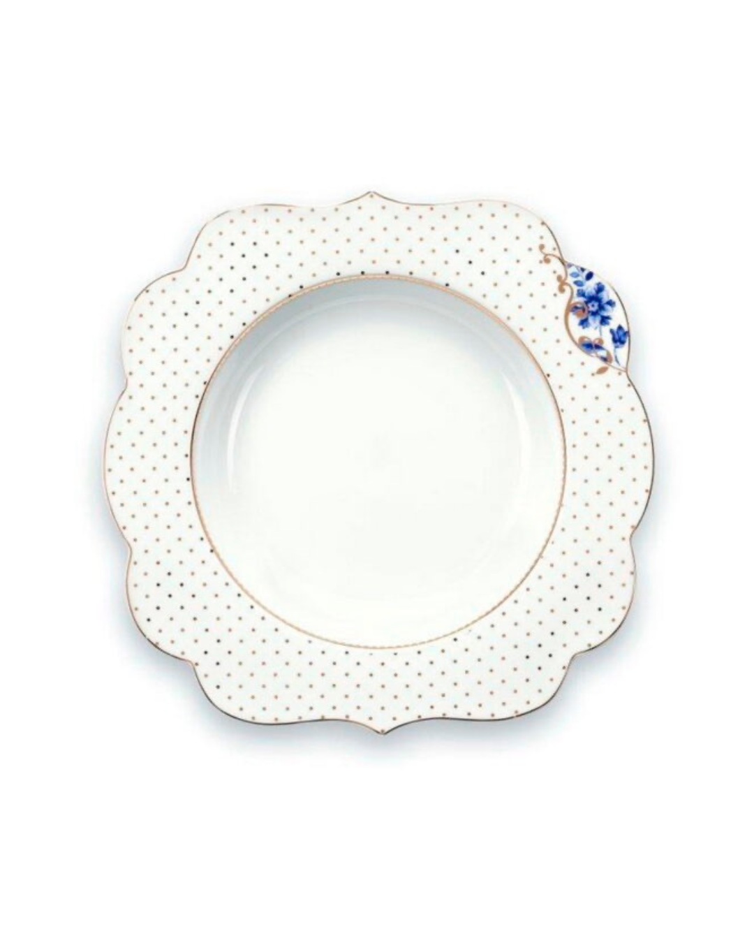 סט 6 צלחות 23.5 ס״מ עמוקות מסדרת - Royal White