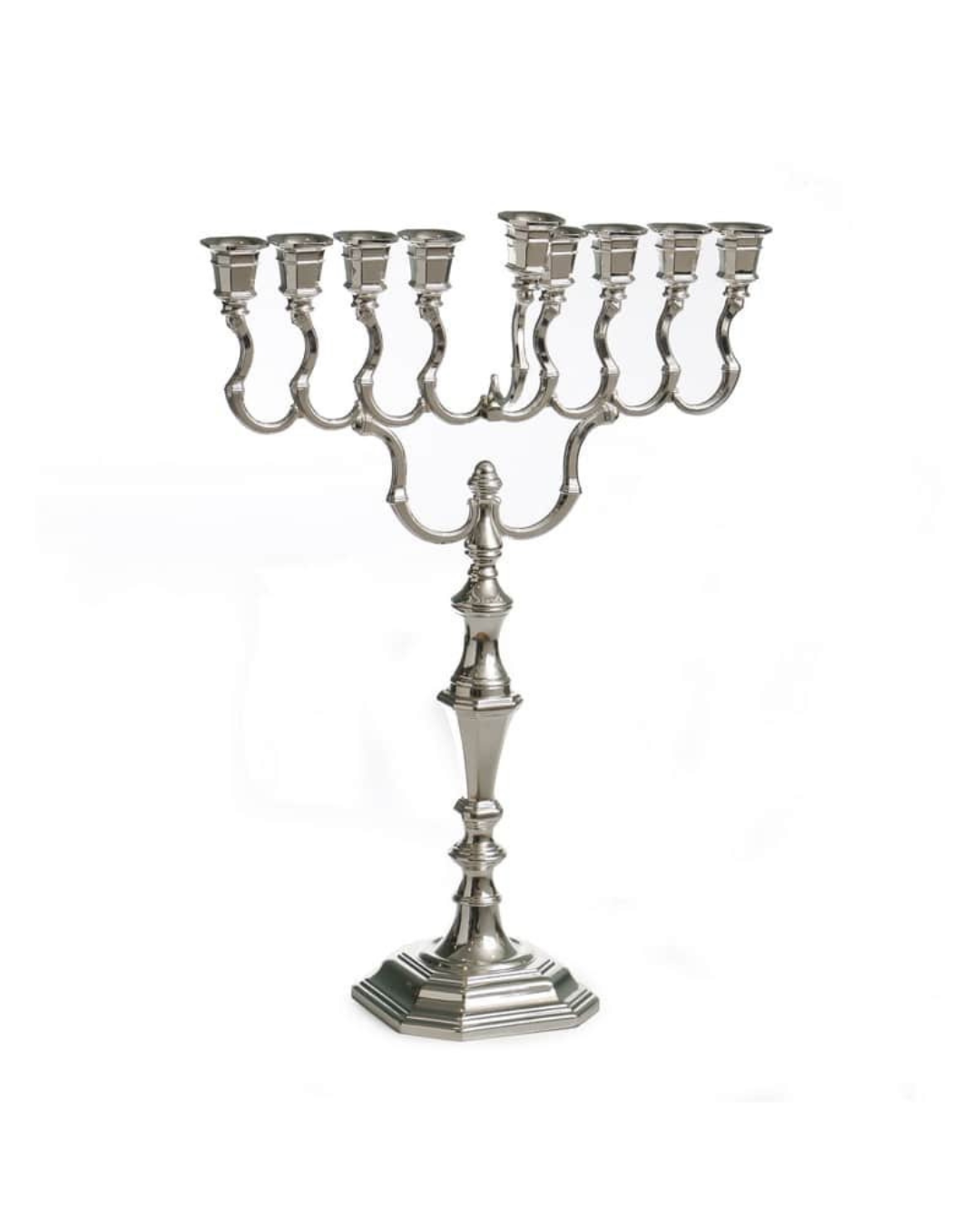 חנוכיית “לכה” – מתכת בציפוי כסף