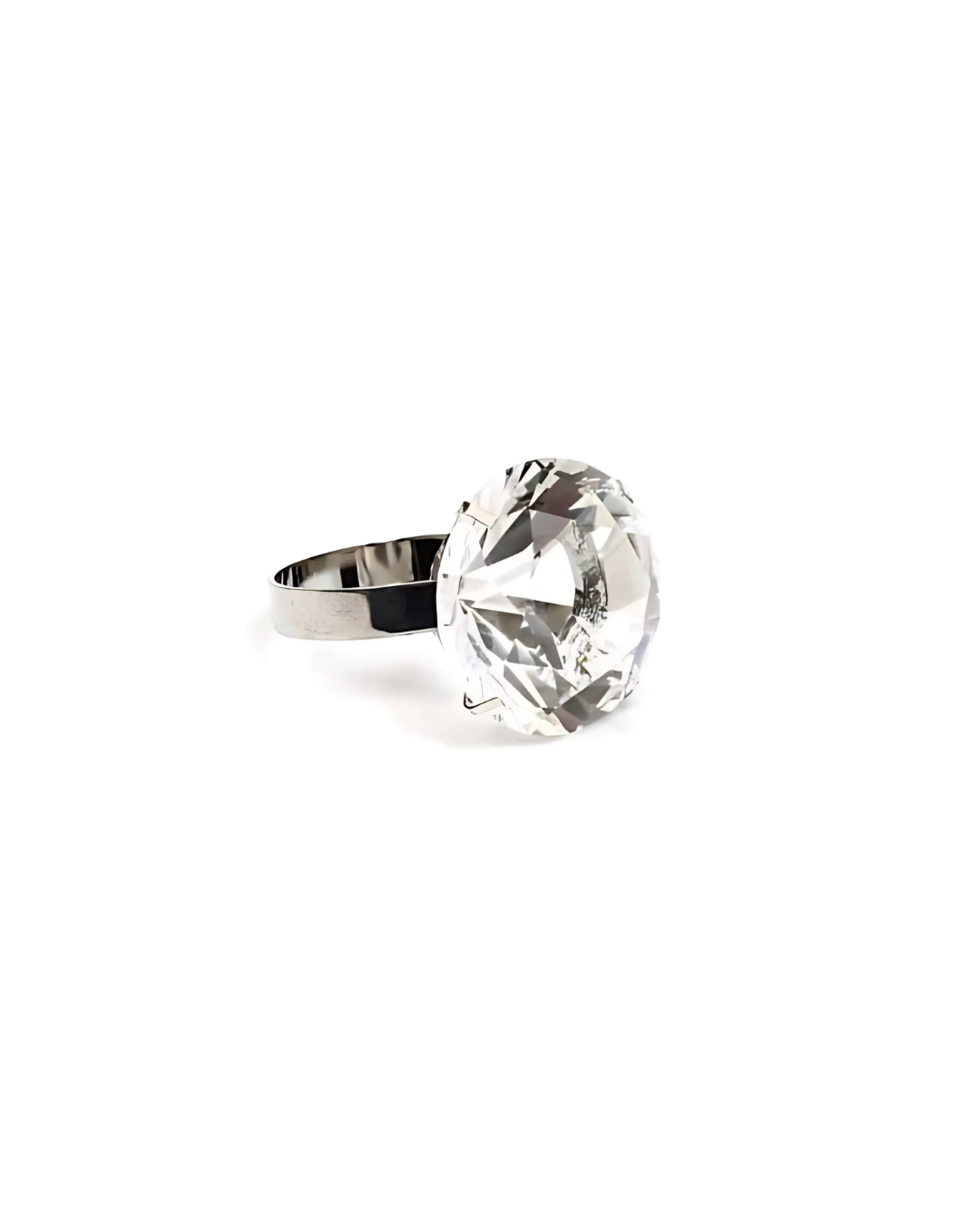 סט 6 חבקים למפיות – Diamond Silver