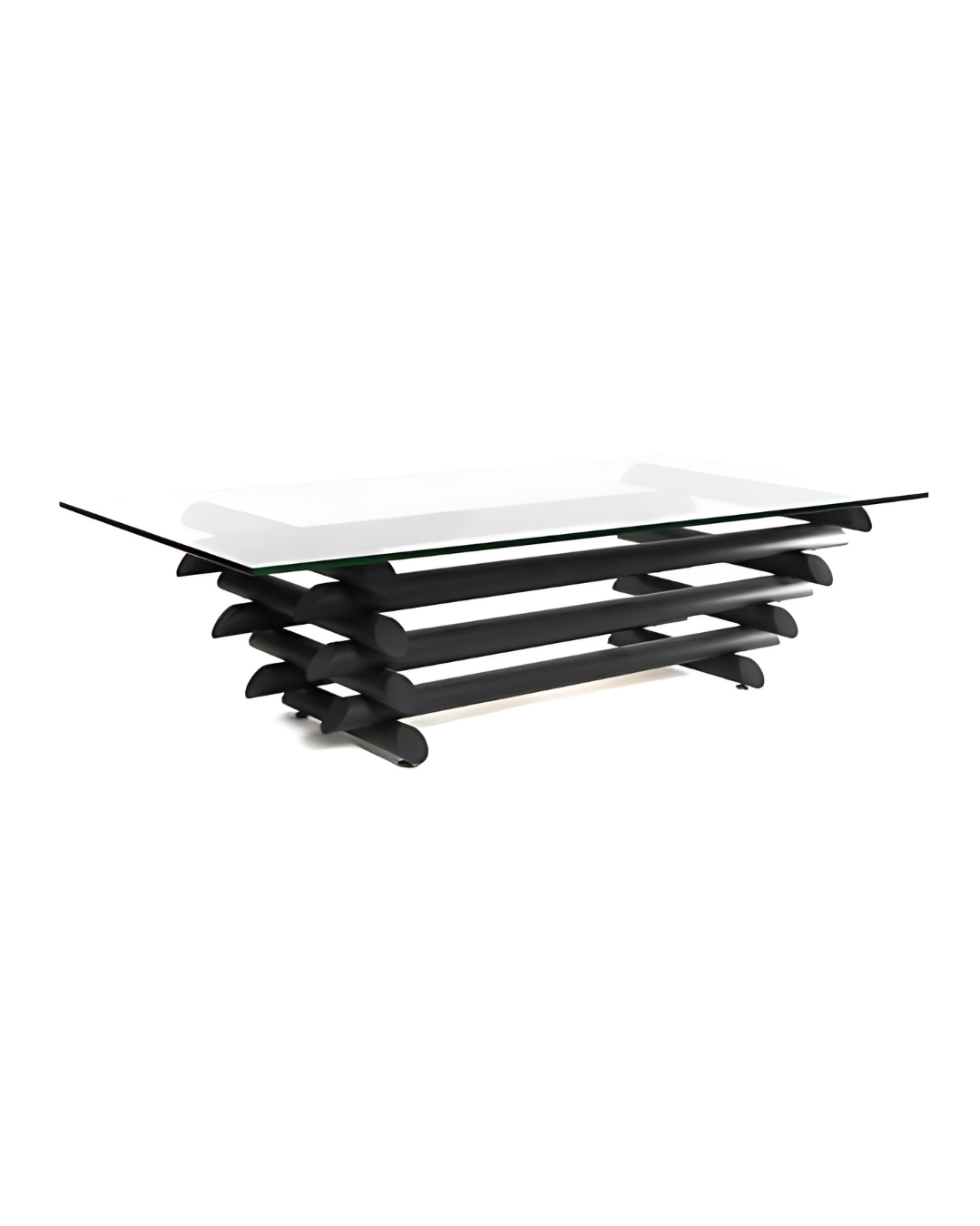 שולחן קפה מלבני – Verre Inox
