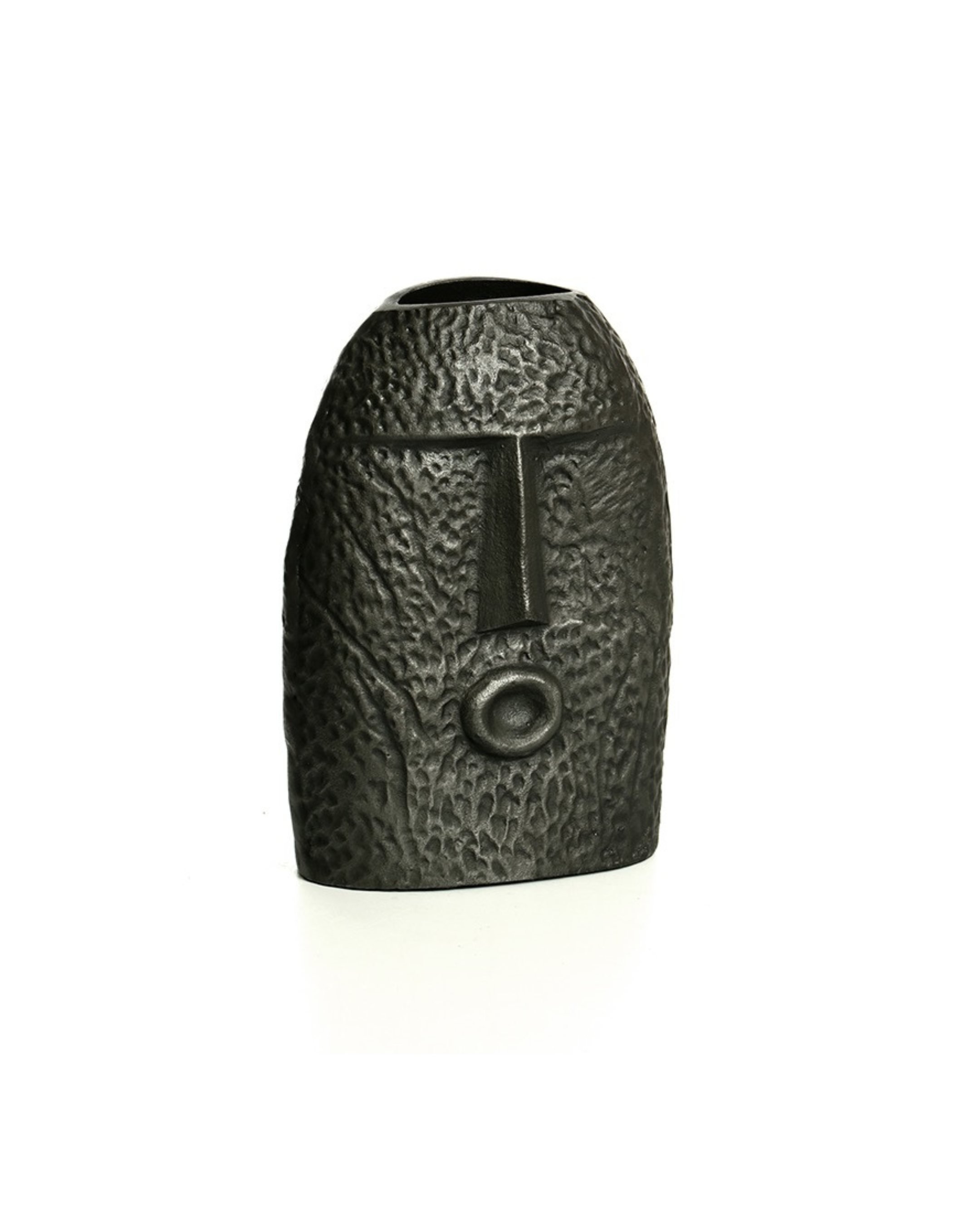 אגרטל מתכת אבסטרקט אפור – Abstract Grey Vase