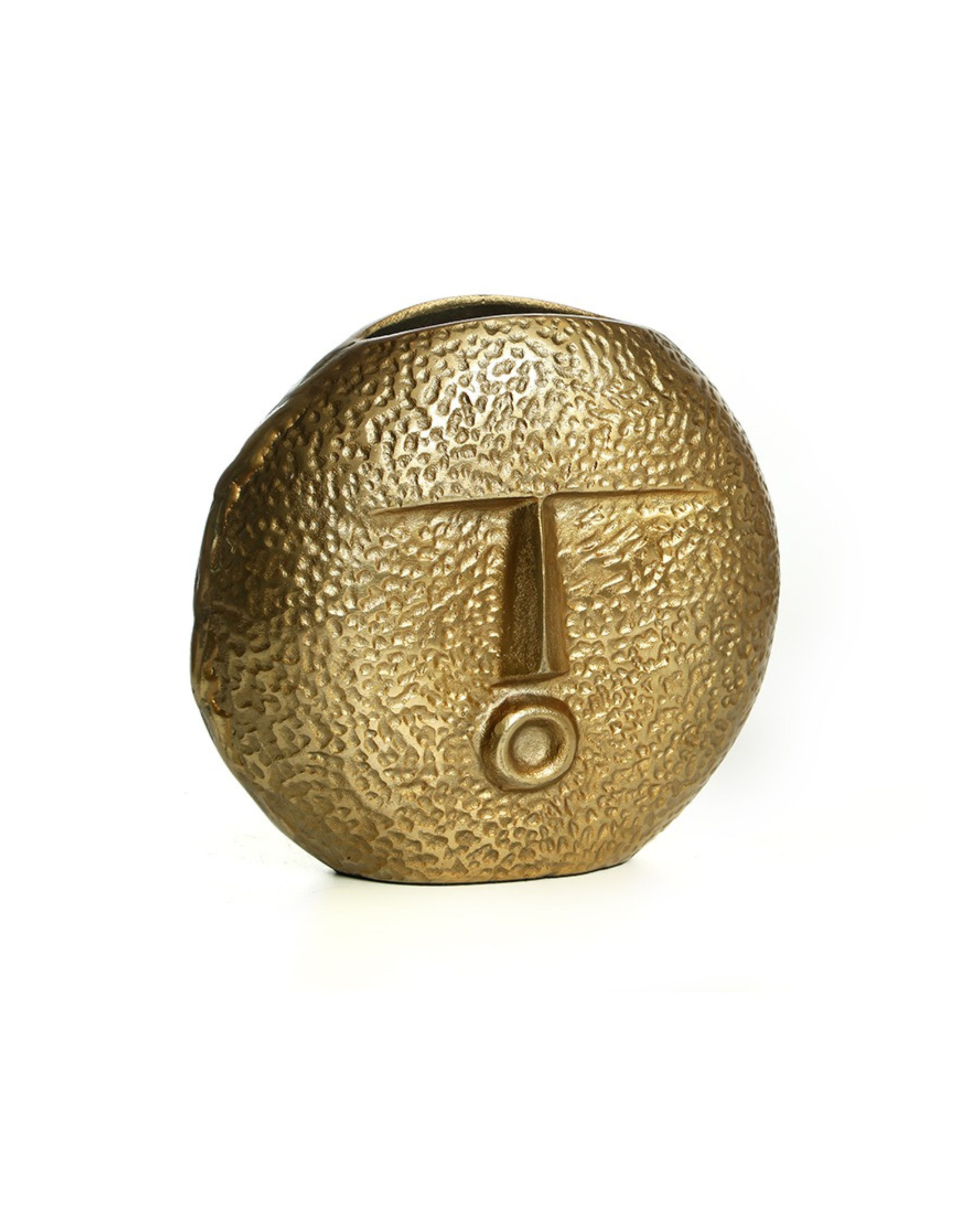 אגרטל מתכת אבסטרקט זהב – Abstract Gold Vase