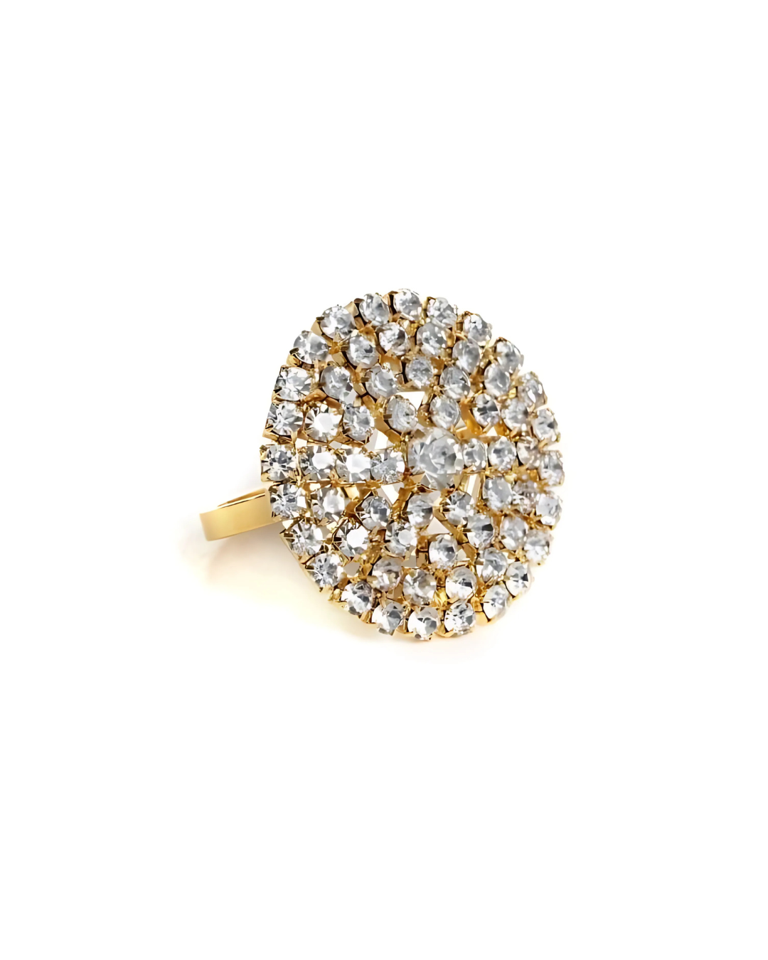 סט 6 חבקים למפיות – Mini Diamond Gold